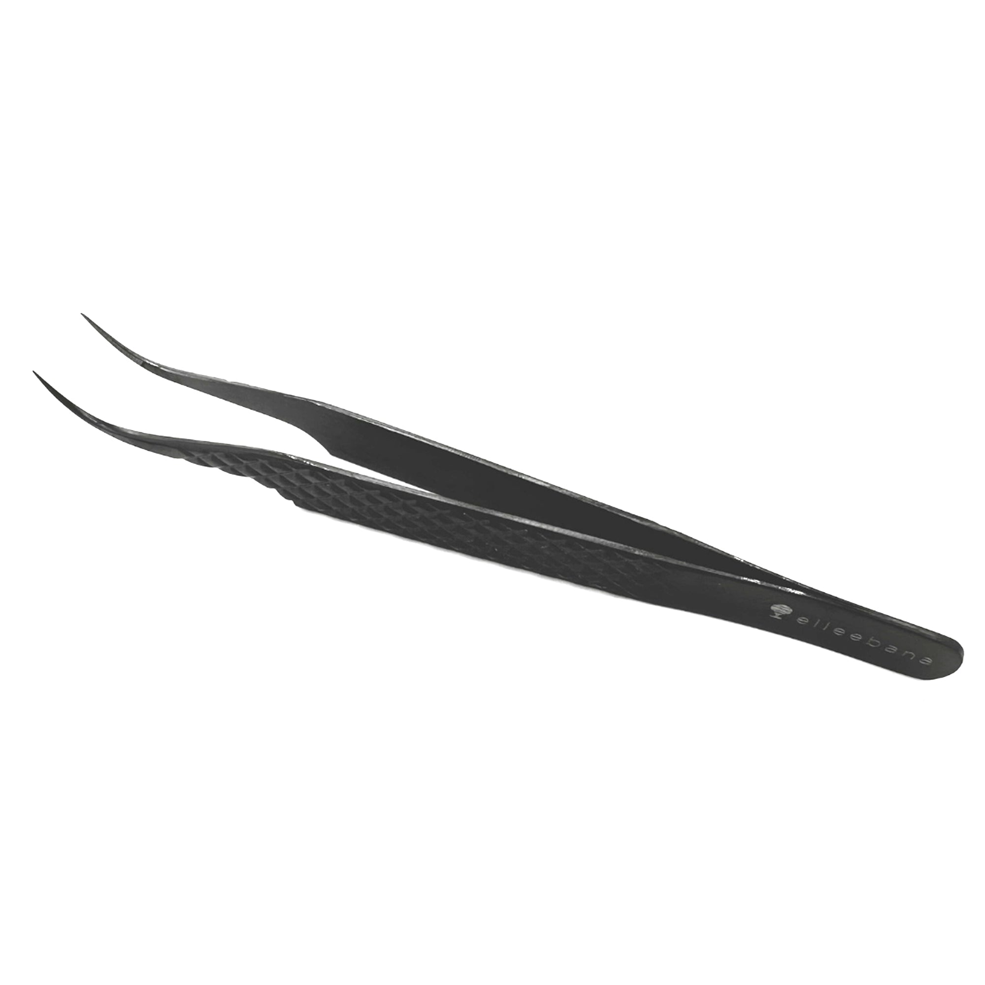 Elleebana ElleeEXPERT Tweezer - Curved Tip - Black - 12cm