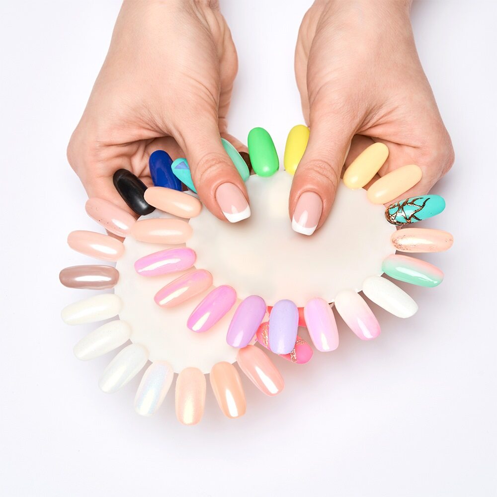 Barneys Transparent Nail Colour Display Wheel - 20 Tips