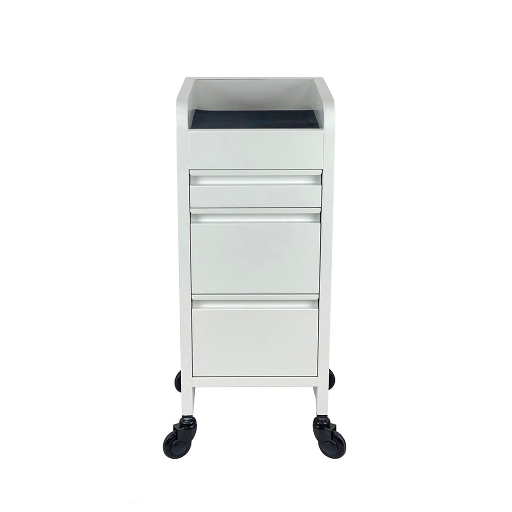 Joiken Fusion 4 Drawer Trolley with Click'n Clean Wheels - White