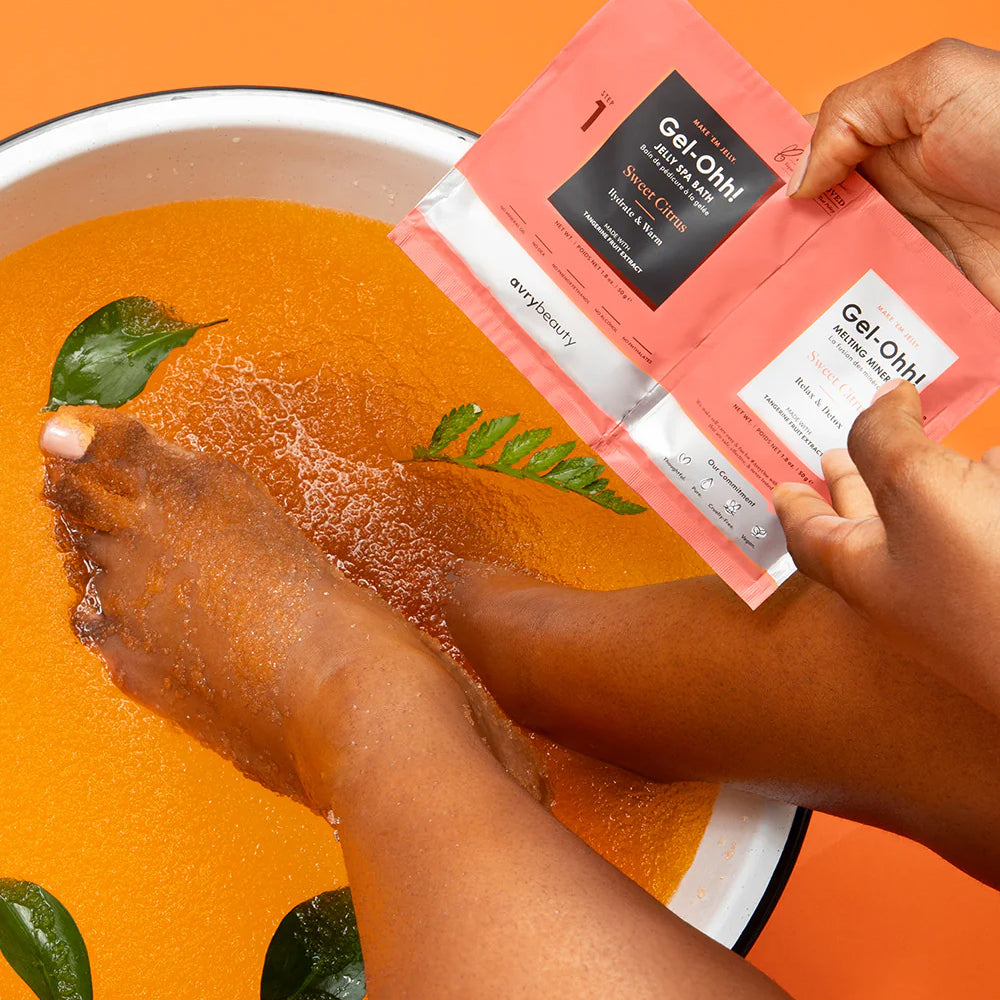Avry Beauty Gel-Ohh! Jelly Spa 2-Step Soak & Scrub Pedi Bath - Sweet Citrus