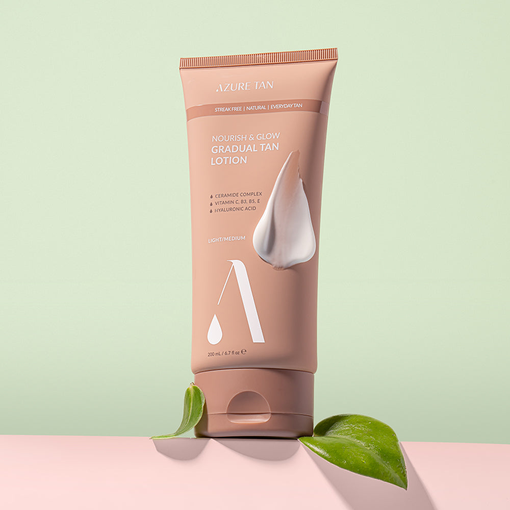 Azure Tan Nourish & Glow Gradual Tan Lotion - Light/Medium
