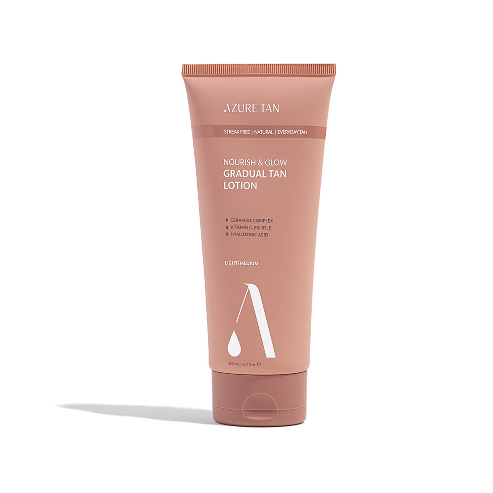 Azure Tan Nourish & Glow Gradual Tan Lotion - Light/Medium