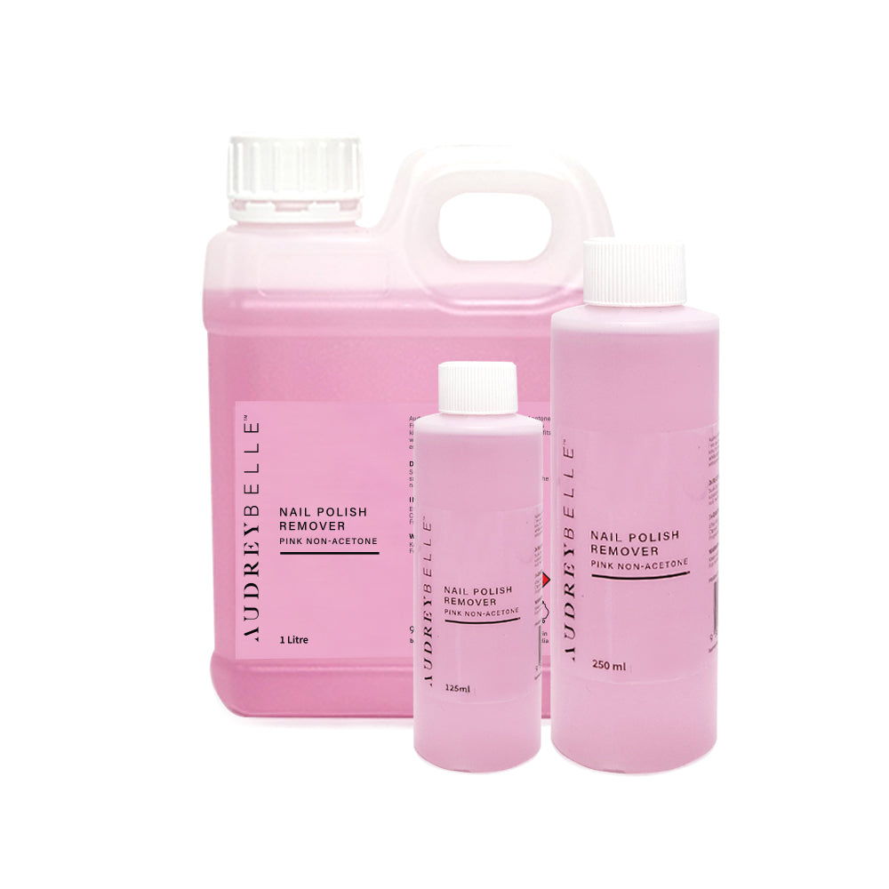 Audrey Belle Nail Polish Remover Pink - Non Acetone 250ml