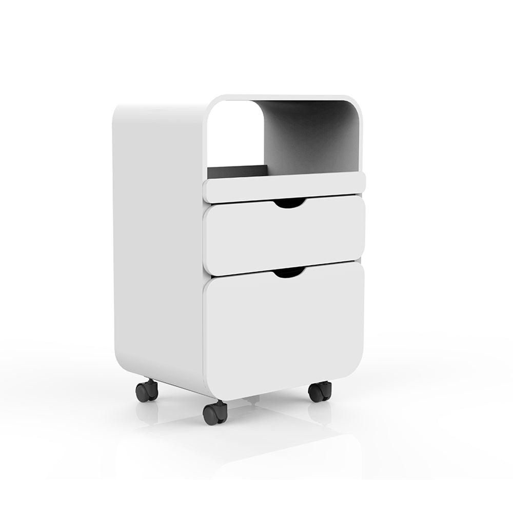 Barneys Paris 2 Drawer Beauty Trolley  - White