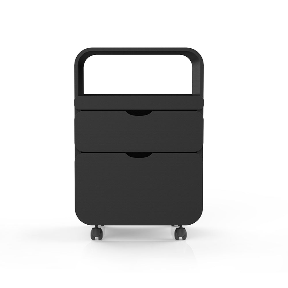 Barneys Paris 2 Drawer Beauty Trolley  - Black