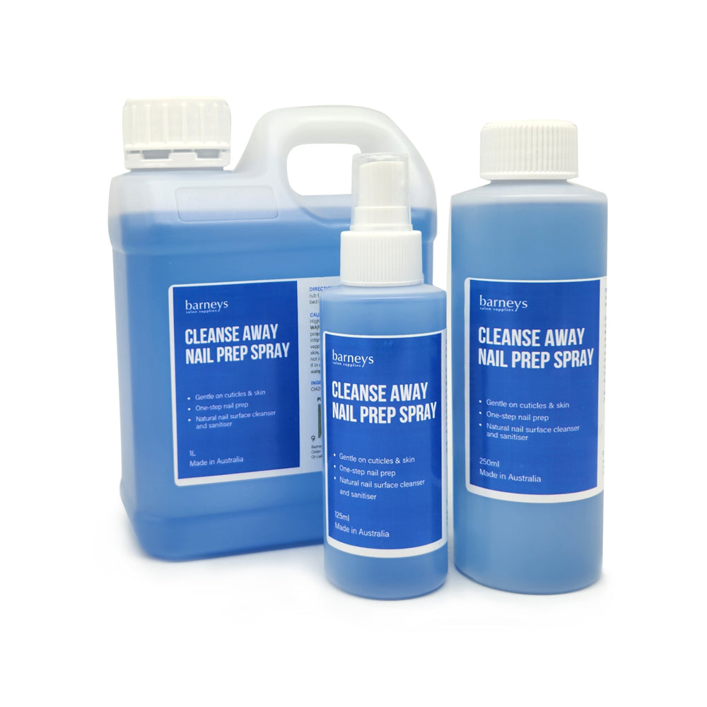 Barneys Cleanse Away Hand & Nail Prep - Nail Surface Cleanser 250ml