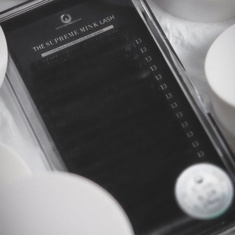 DLUX Pro Supreme Mink Eyelash C Curl, 0.15 Thickness, 18 Lines