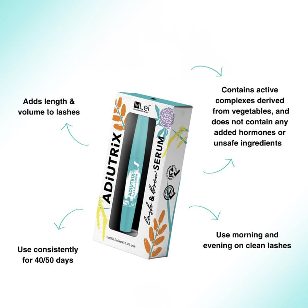 InLei Adiutrix Lash and Brow Growth Serum - 5ml - Retail Stand Incl 9 Full Size Products
