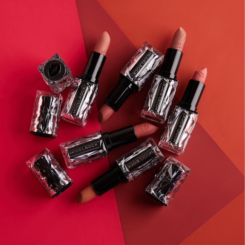 ModelRock Haute Creme Couture Velvet Matte Lipstick Neutral Lovers Retail Collection - 6 Shades