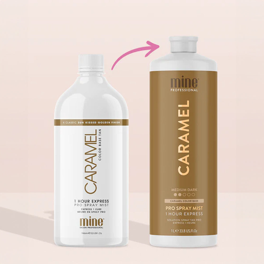 MineTan Caramel Pro Spray Mist - 1 Litre