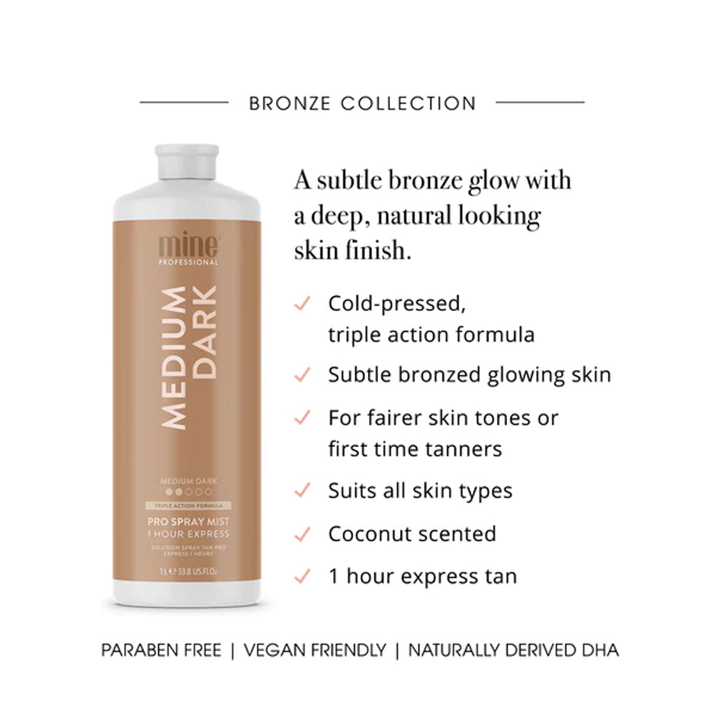 MineTan Medium Dark Pro Spray Mist