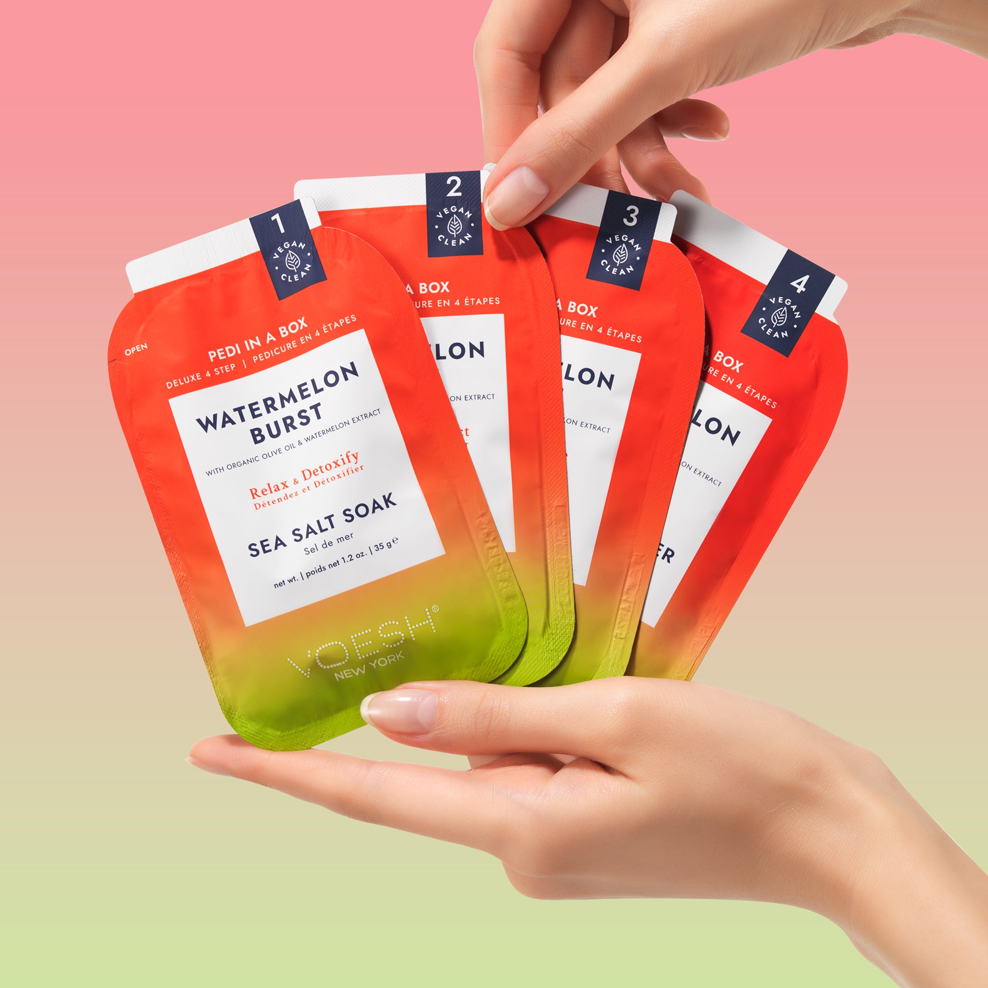 Voesh 4 Step Pedi-in-a-Box Watermelon Burst