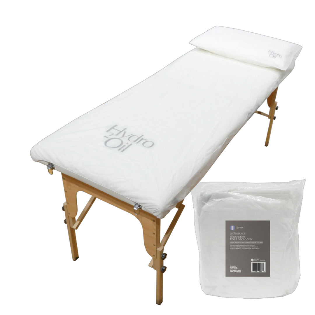 CaronLab Disposable Fitted Bed Sheet Cover - 10 Pack