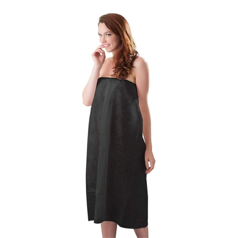 Real Care Disposable Bathrobe  - Black - 10 Pieces