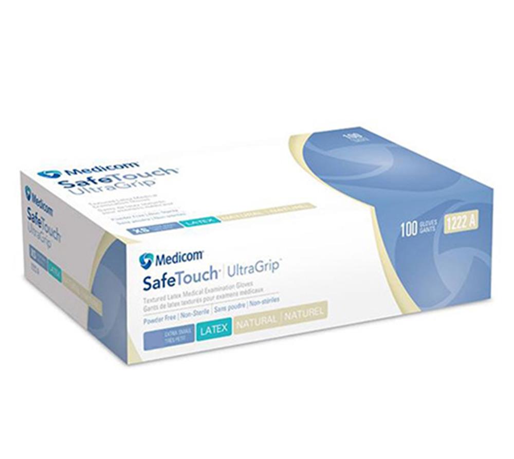 Medicom SafeTouch UltraGrip Latex Gloves EXTRA SMALL