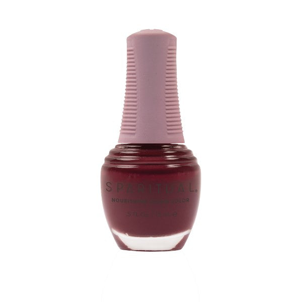 SpaRitual Nourishing Lacquer Polish - Inner Sanctuary - Red Plum Creme - 15ML