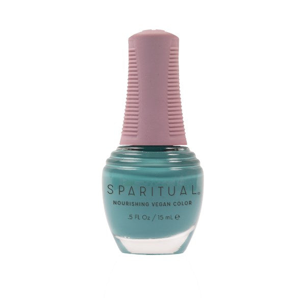 SpaRitual Nourishing Lacquer Polish - Healing Laughter - Raw Turqoise Creme - 15ML