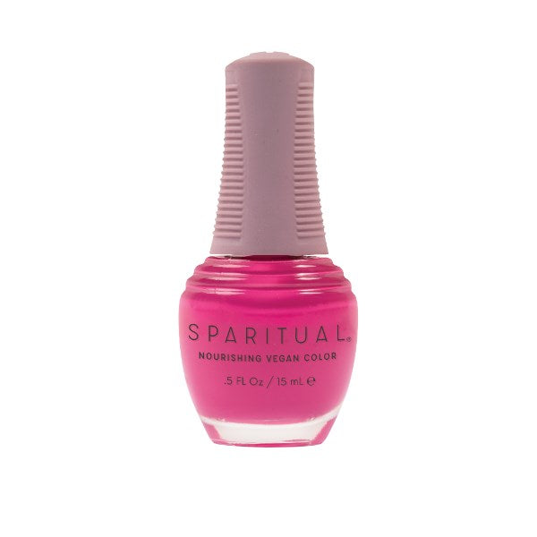 SpaRitual Nourishing Lacquer Polish - Dance - Deep Magenta Creme - 15ML