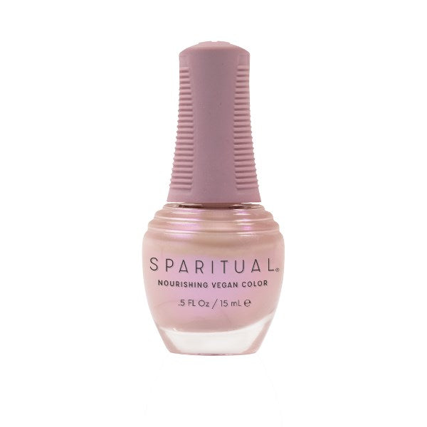SpaRitual Nourishing Lacquer Polish - Ritual Not Routine - White Lilac Shimmer - 15ML