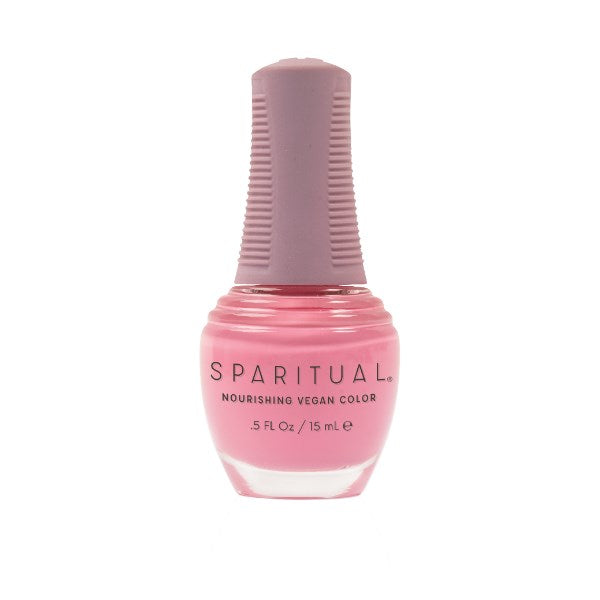 SpaRitual Nourishing Lacquer Polish - True Freedom - Bright Pink Creme - 15ML