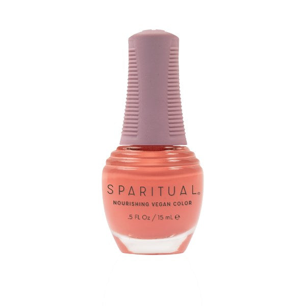 Sparitual Nourishing Lacquer Polish - Growing Young - Coral Creme - 15ML