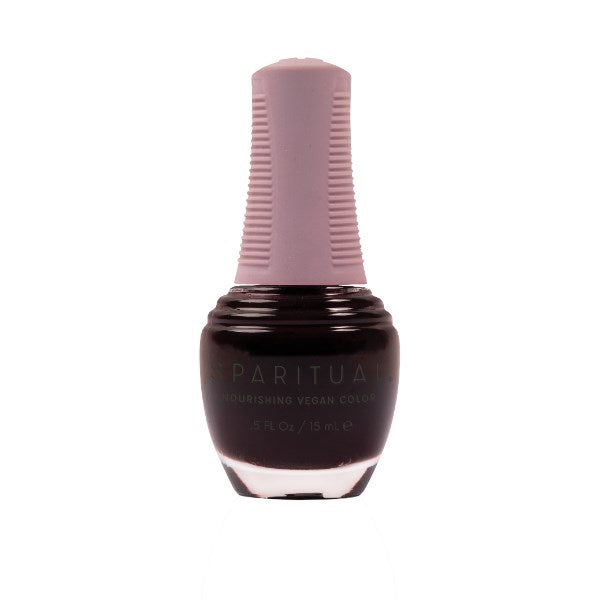 SpaRitual Nourishing Lacquer Polish - Abracadabra - Deep Red Creme - 15ML