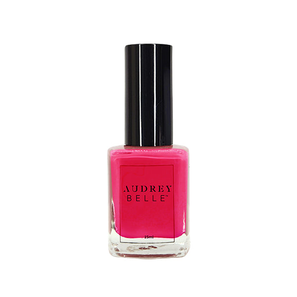 Audrey Belle Vegan Nail Polish Chantelle Bright Pink Crème - 15ml