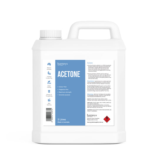 Barneys Acetone Nail Polish & Gel Remover 5 Litre