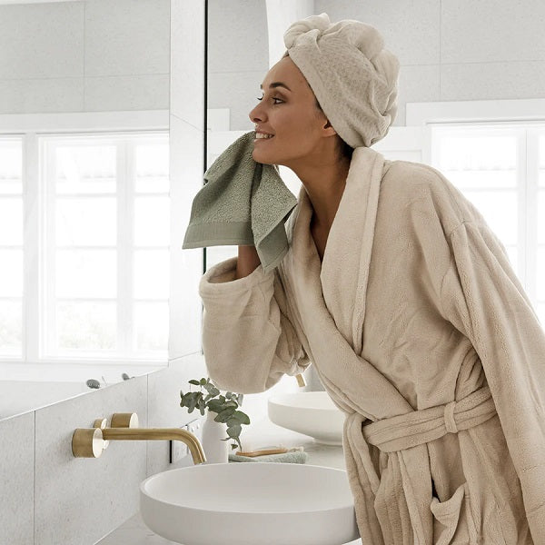 Bambury Matrix Microfibre Hair Wrap - Stone