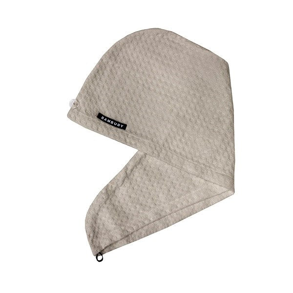 Bambury Matrix Microfibre Hair Wrap - Stone