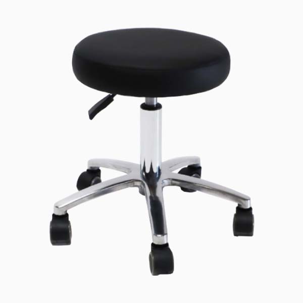 Belava Corte Stool in Black, Low Pump, Adjustable Height 36cm - 43cm