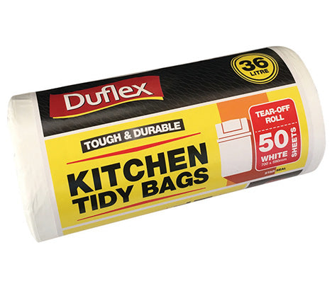 Duflex - Bin Liner 36L White - 70cm x 59cm