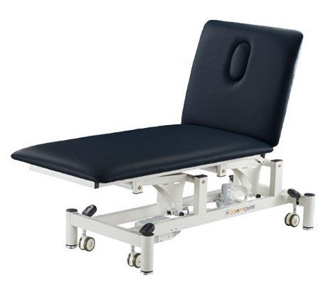 ComfyCare Adjustable Electric Treatment Table 2 section - Black (Heavy Item)