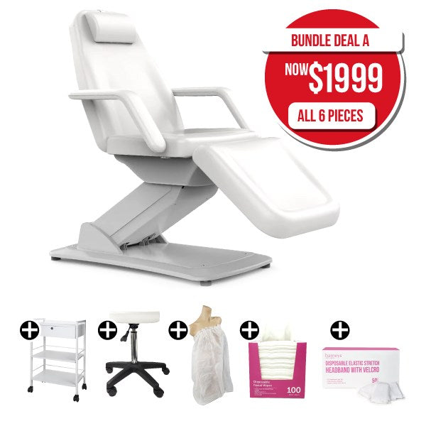Barneys Kingsbury Electric Adjustable Beauty Bed With Foot control Package Deals