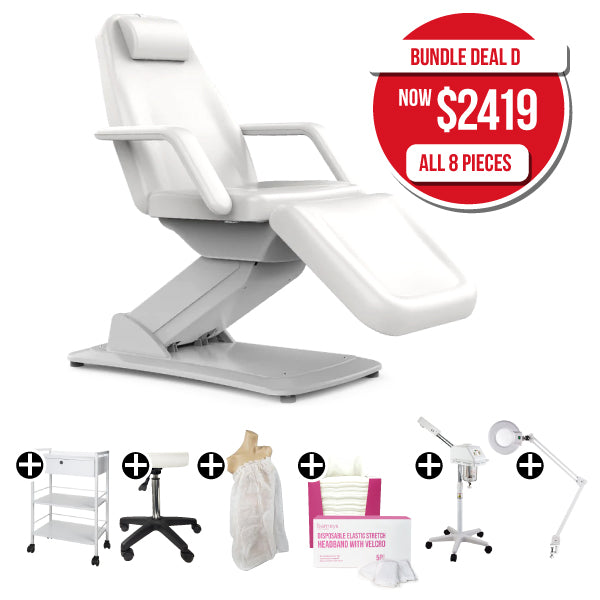 Barneys Kingsbury Electric Adjustable Beauty Bed With Foot control Package Deals