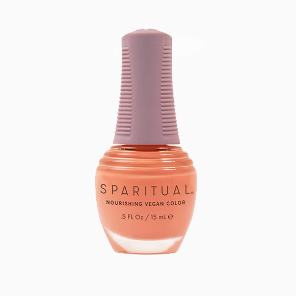 SpaRitual Nourishing Lacquer Polish - Spontaneous Spirit  - Coral Pink Creme - 15ML