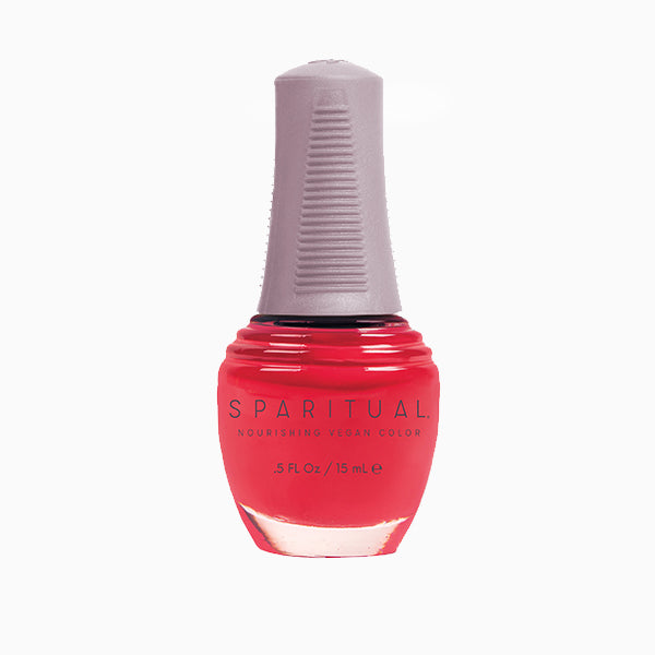SpaRitual Nourishing Lacquer Polish -  Love & Happiness - Red Orange Creme - 15ML