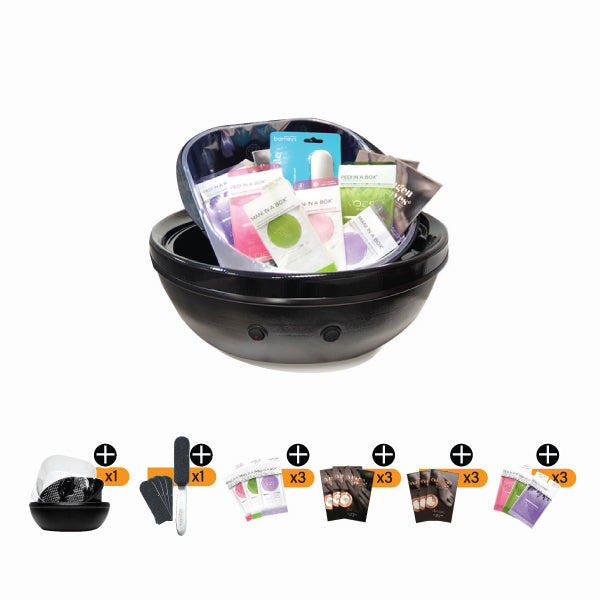 Barneys Mani & Pedi Spa Treatment Chair Black Upholstery - No Plumbing - Package Deals