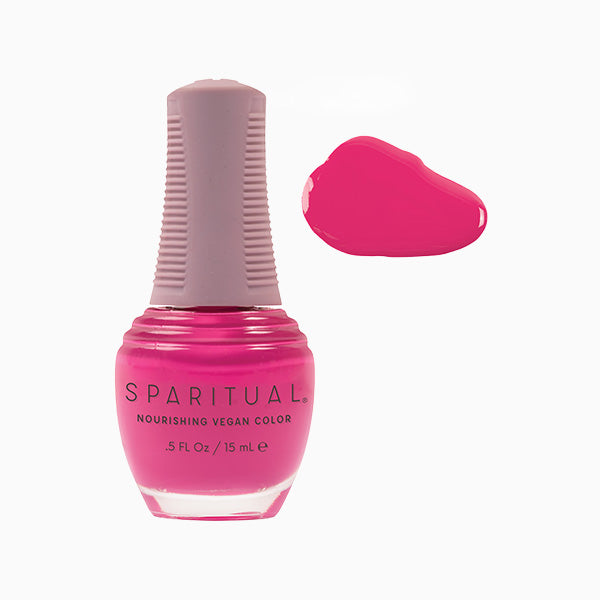 SpaRitual Nourishing Lacquer Polish - Dance - Deep Magenta Creme - 15ML