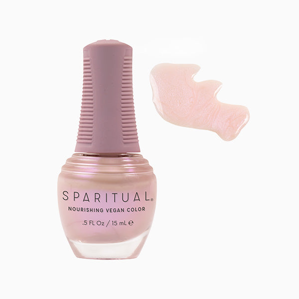 SpaRitual Nourishing Lacquer Polish - Ritual Not Routine - White Lilac Shimmer - 15ML