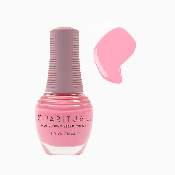 SpaRitual Nourishing Lacquer Polish - True Freedom - Bright Pink Creme - 15ML
