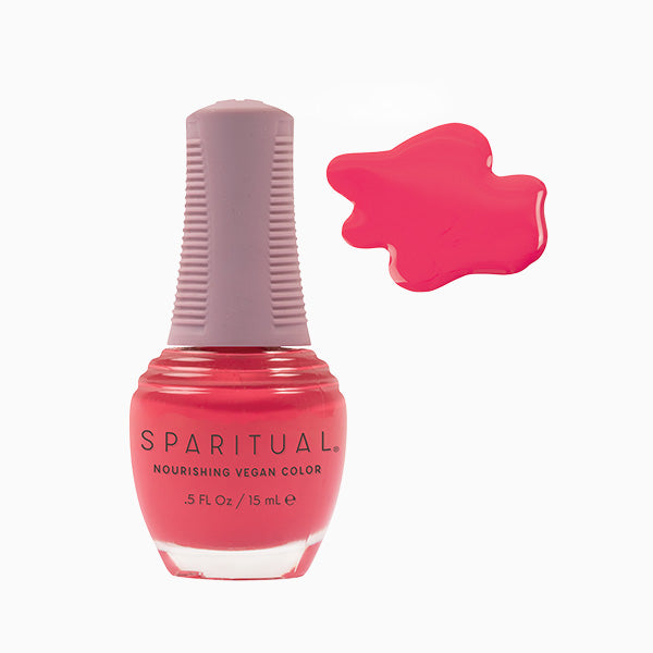 SpaRitual Nourishing Lacquer Polish - Limitless Energy - Berry Pink Creme - 15ML