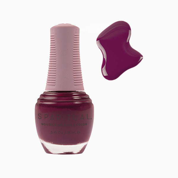 SpaRitual Nourishing Lacquer Polish - Love Letter - Burgundy Creme - 15ML