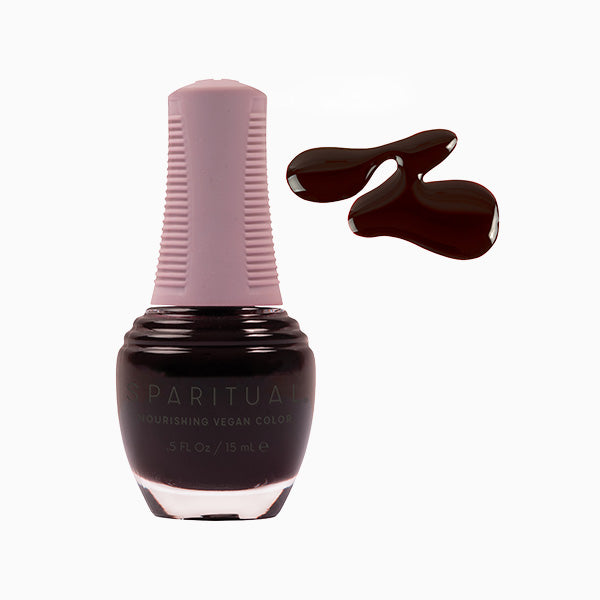 SpaRitual Nourishing Lacquer Polish - Abracadabra - Deep Red Creme - 15ML