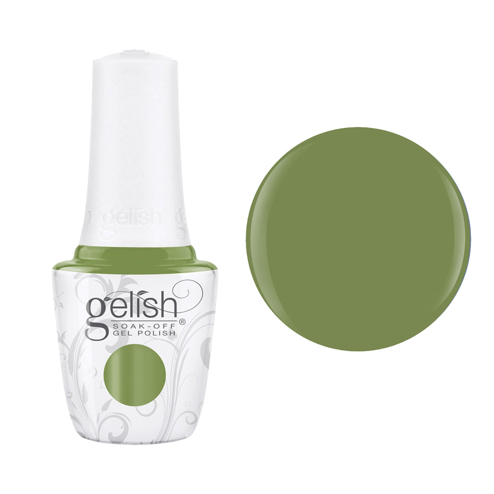 Gelish Professional Gel Polish Leaf It All Behind - Moss Green Creme - 15ml
