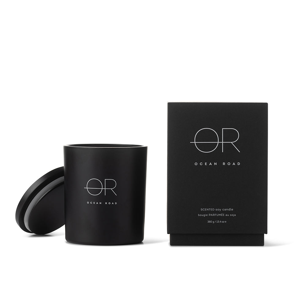 Ocean Road Soy Wax Candle  - Black