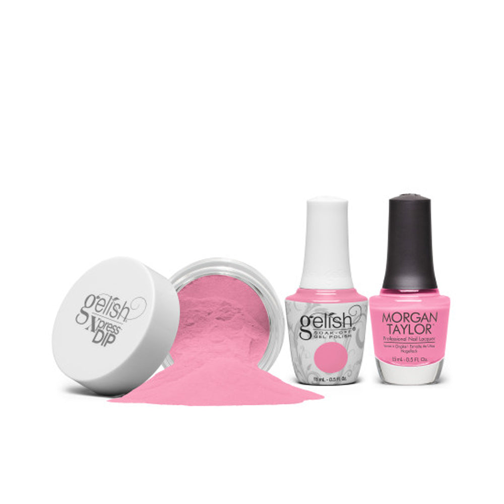 Gelish Professional Xpress Dip Powder Bed Of Petals - Bright Pink Creme - 43g