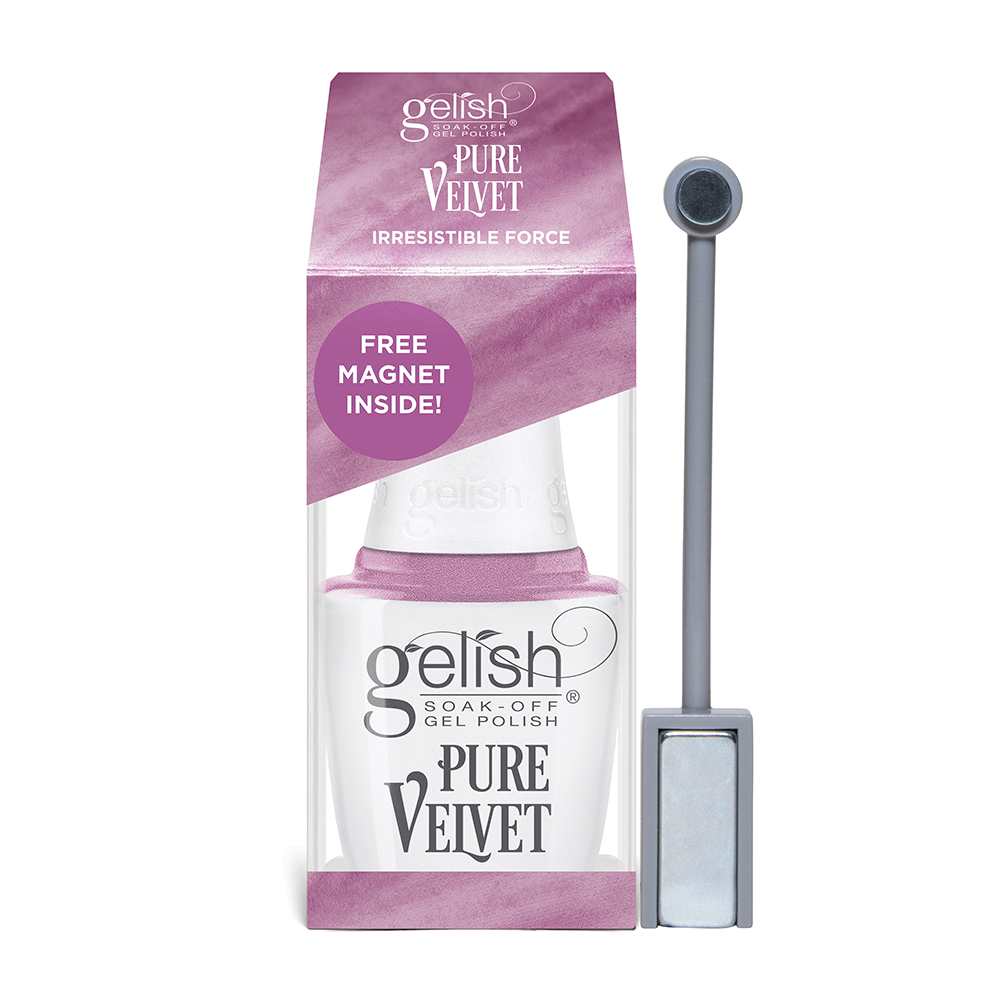 Gelish Pure Velvet Soak Off Magnet Gel - Irresistible Force - Light Pink Effect - 15ml