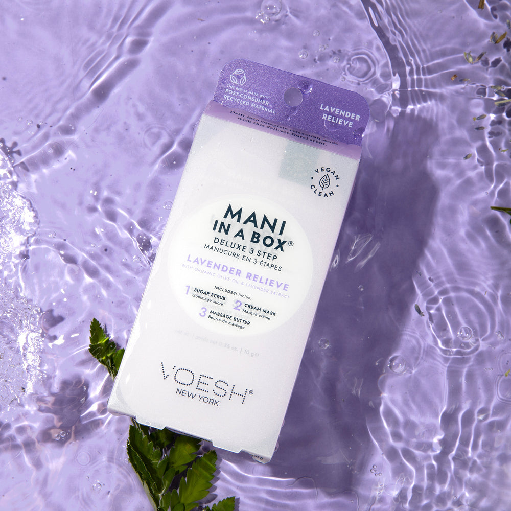 Voesh 3 Step Mani-in-a-Box Lavender Relieve