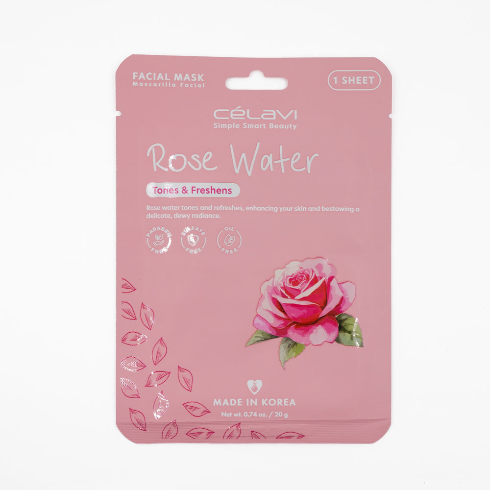 Celavi Facial Mask Rose Water - 20g